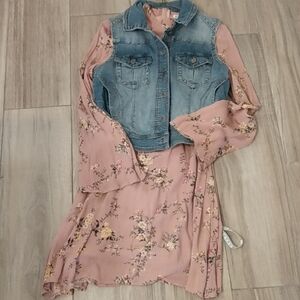 Love Fire Denim Vest